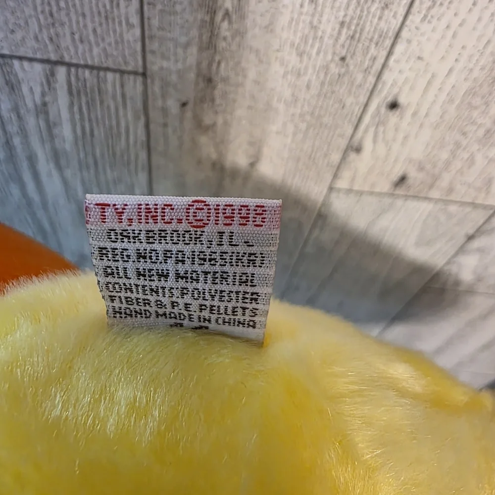 Ty Quackers Yellow Plush Duck Toy